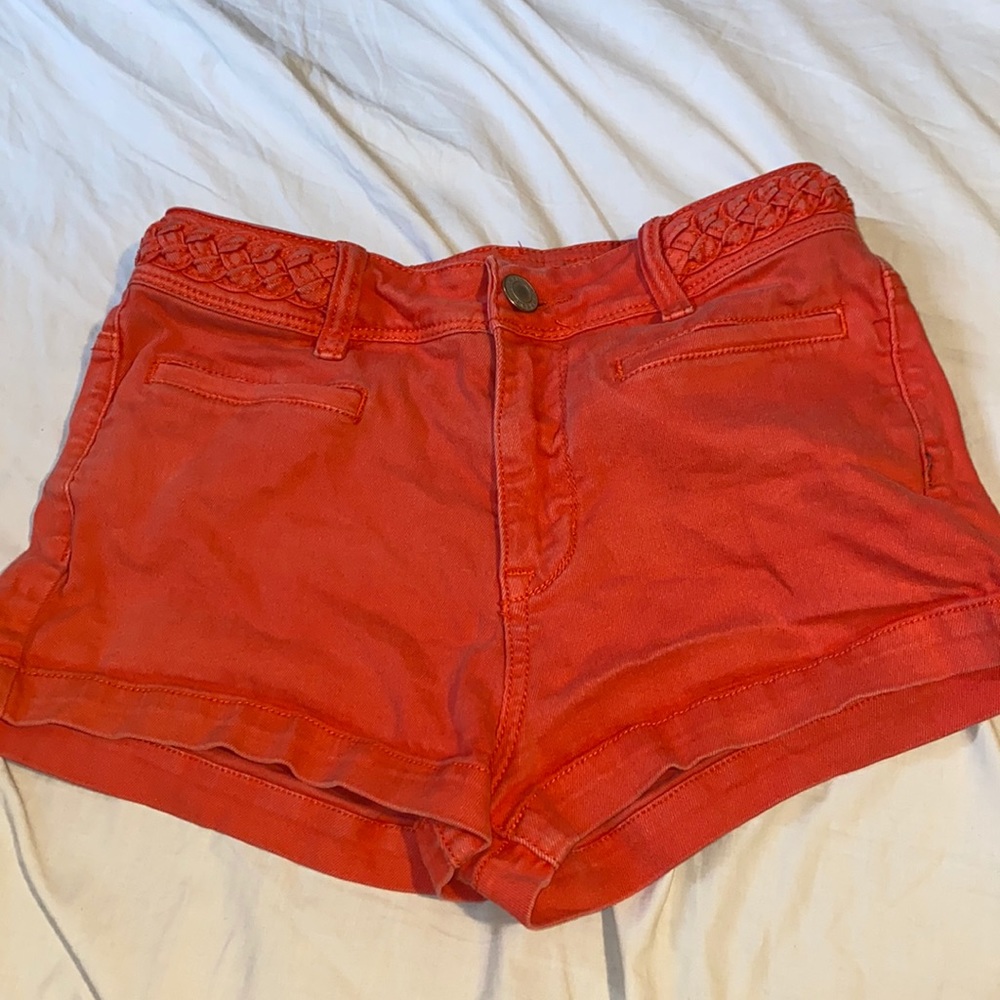 Kendall and Kylie Red Jean Shorts